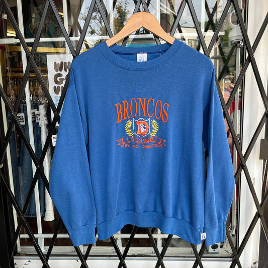 1989 Denver Broncos AFC Champions Crewneck - Size L