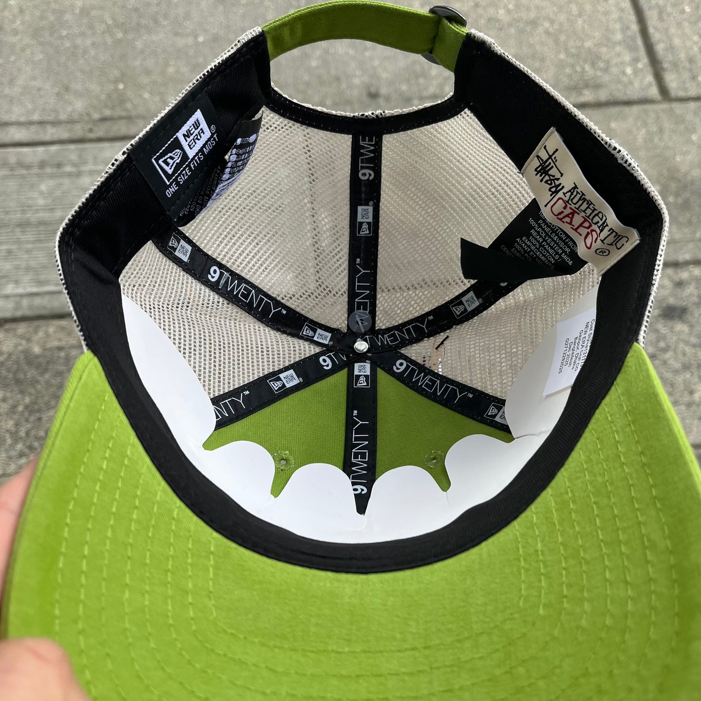 Stussy Basic Trucker Hat Lime Green