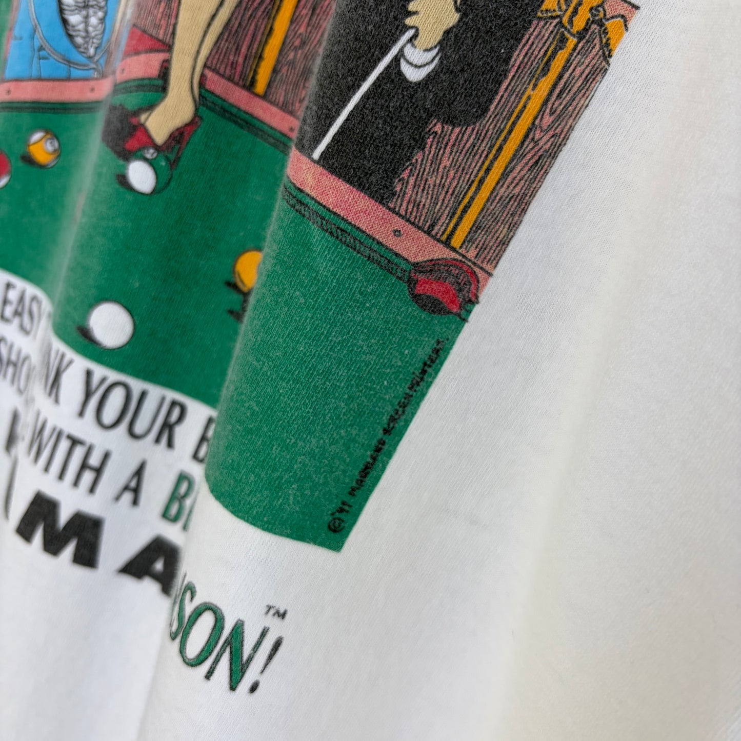 1991 Big Johnson Pool Cues Tee - Size XL