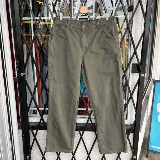 Carhartt Carpenter Pants Green - Size 36W