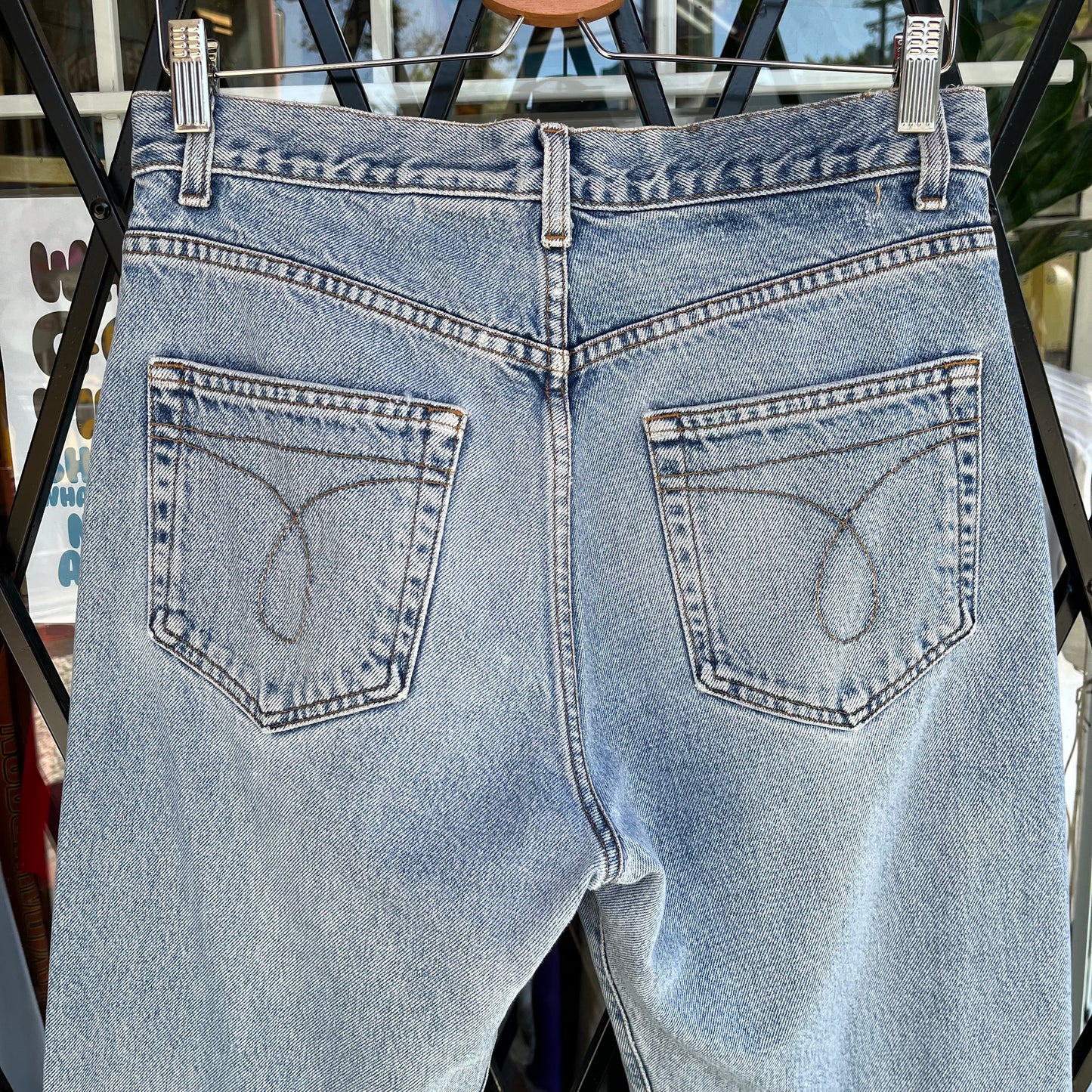 Vintage Calvin Klein Button Fly Denim Pants - Size 32W