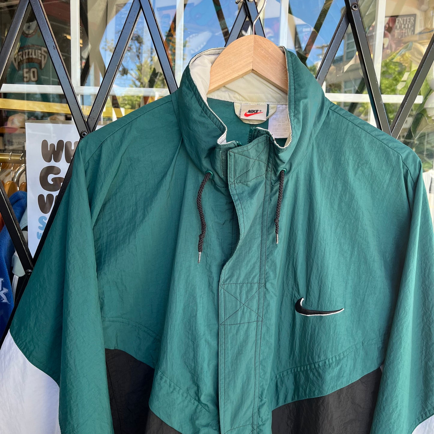 Vintage Nike Windbreaker with Hood - Size XL