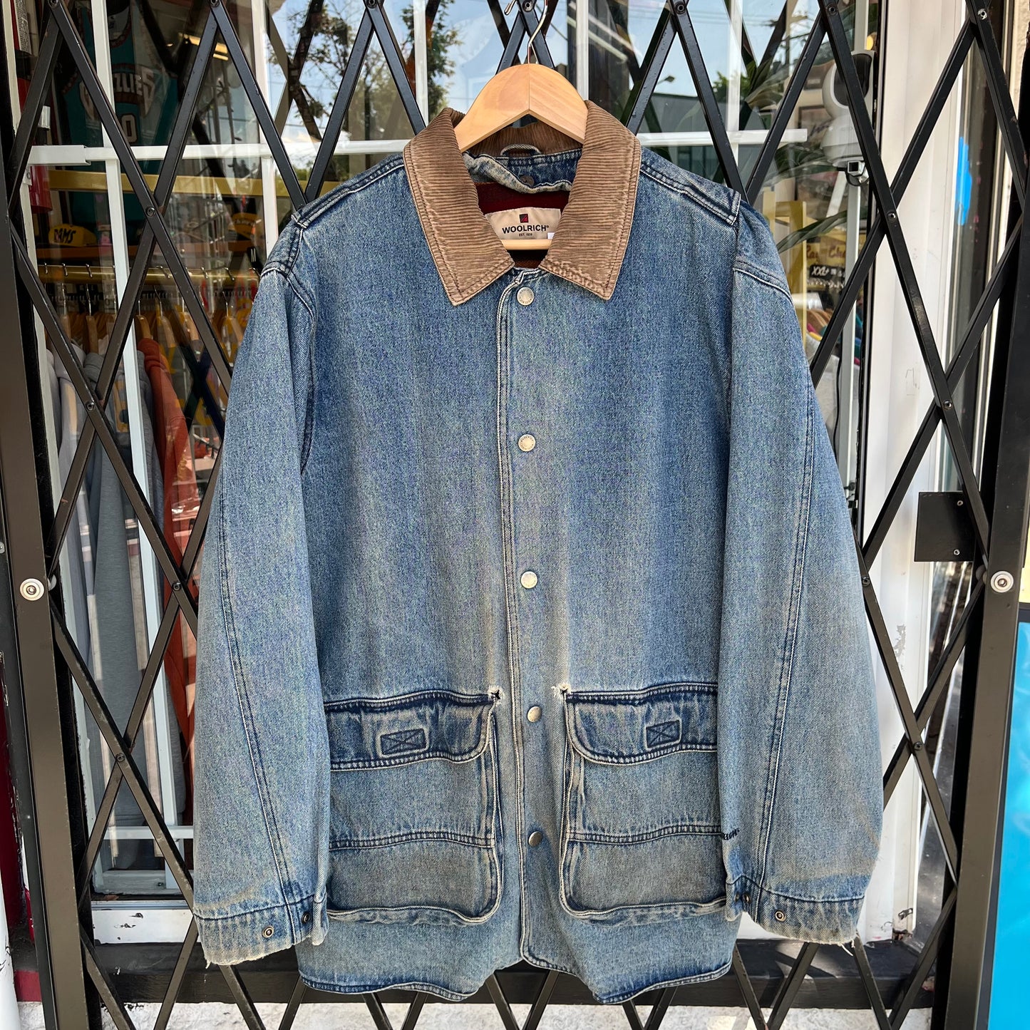 Vintage Woolrich Denim Chore Jacket - Size L