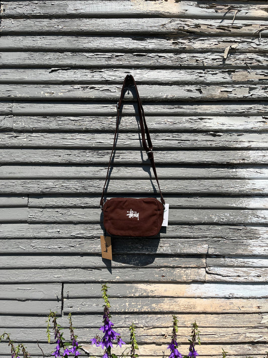 Stussy Canvas Pouch Bag - Brown