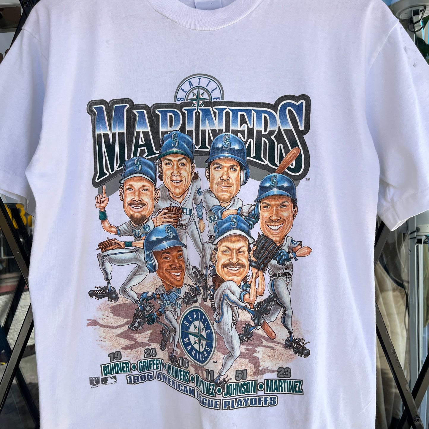 1995 Seattle Mariners Bobblehead Tee - Size S