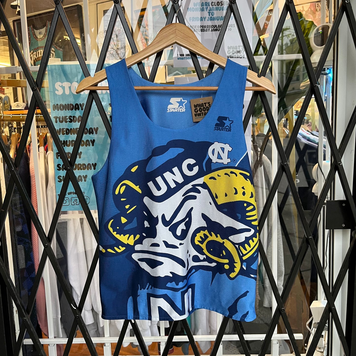Vintage Starter UNC Tarheels Reversible Jersey - Size XS