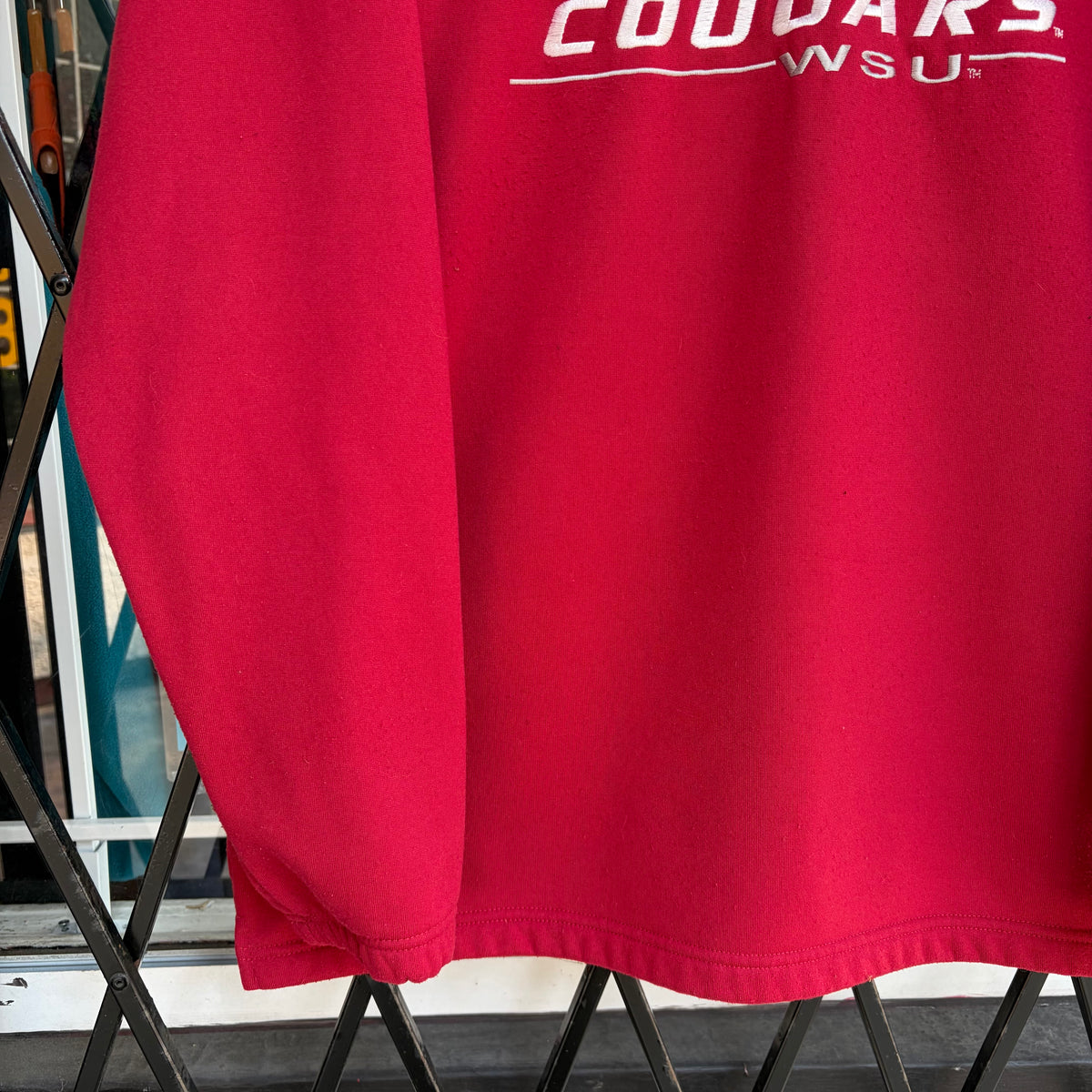 Washington State Cougars Quarter Zip Sweater - Size L