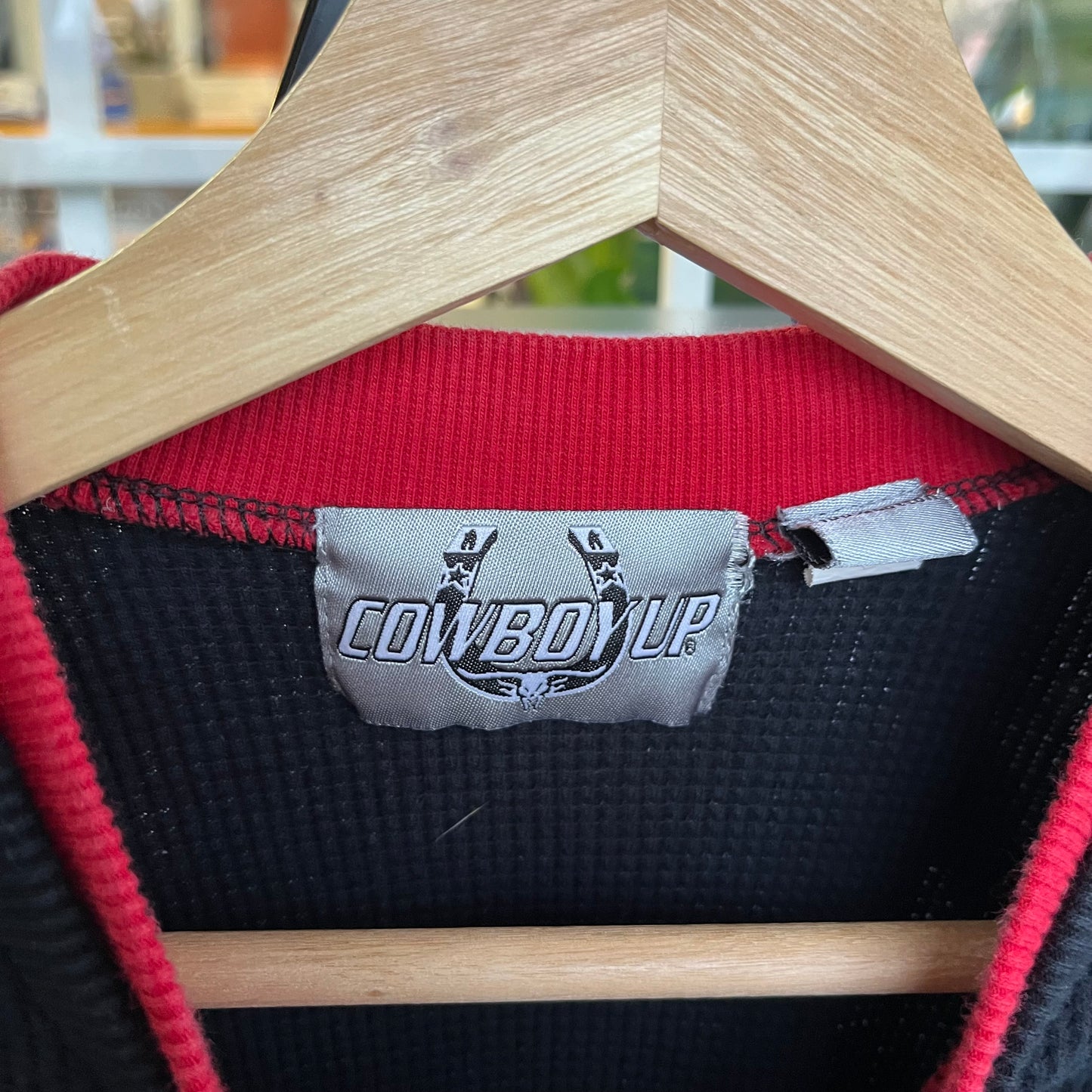 Y2K Cowboy Up Thermal Long Sleeve - Size M