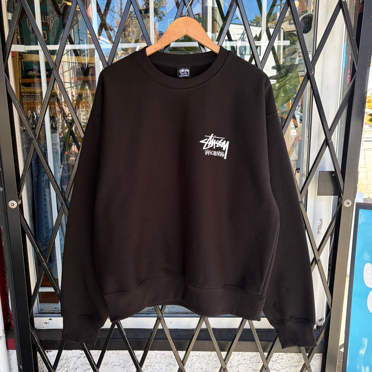 Stussy Vancouver Stock Crewneck Black - Size XL