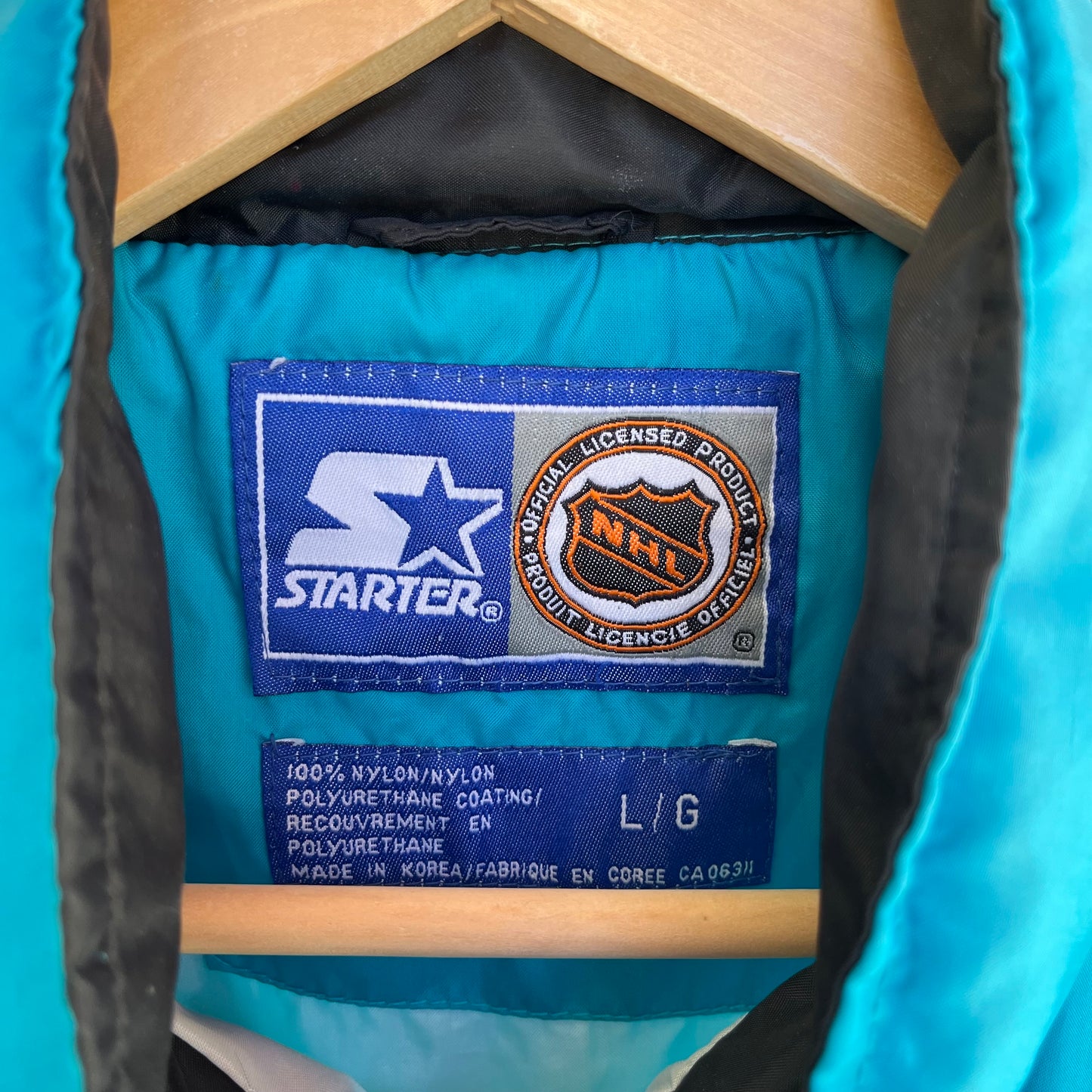 Vintage Starter San Jose Sharks Windbreaker - Size L
