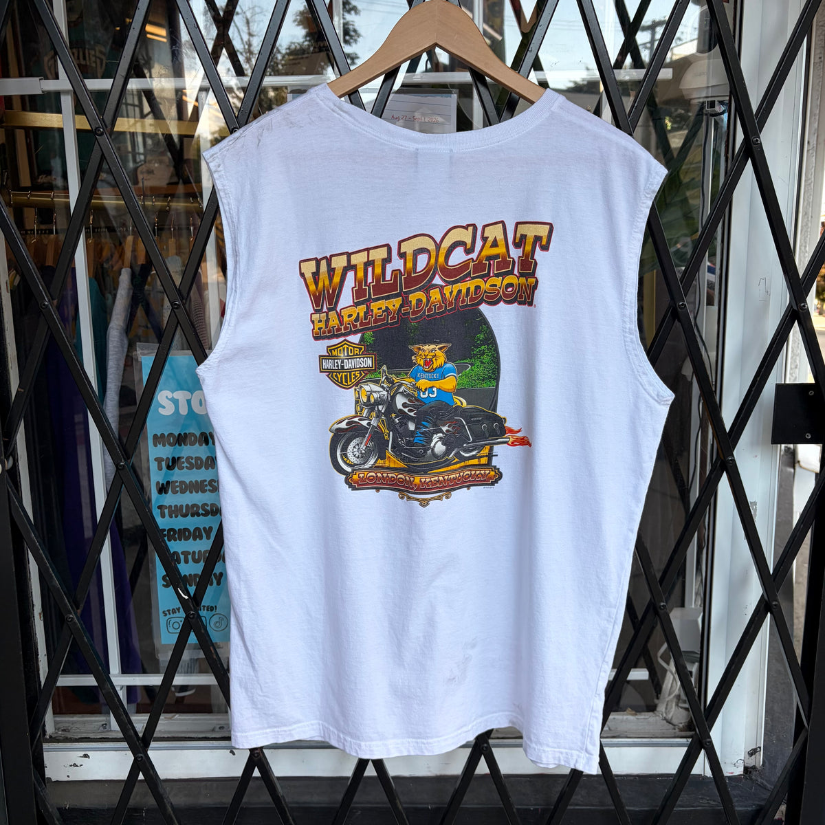 Harley Davidson Sleeveless Tee - Size XL