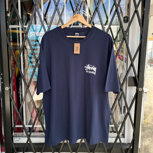 Stussy Vancouver Navy Tee - Size XL