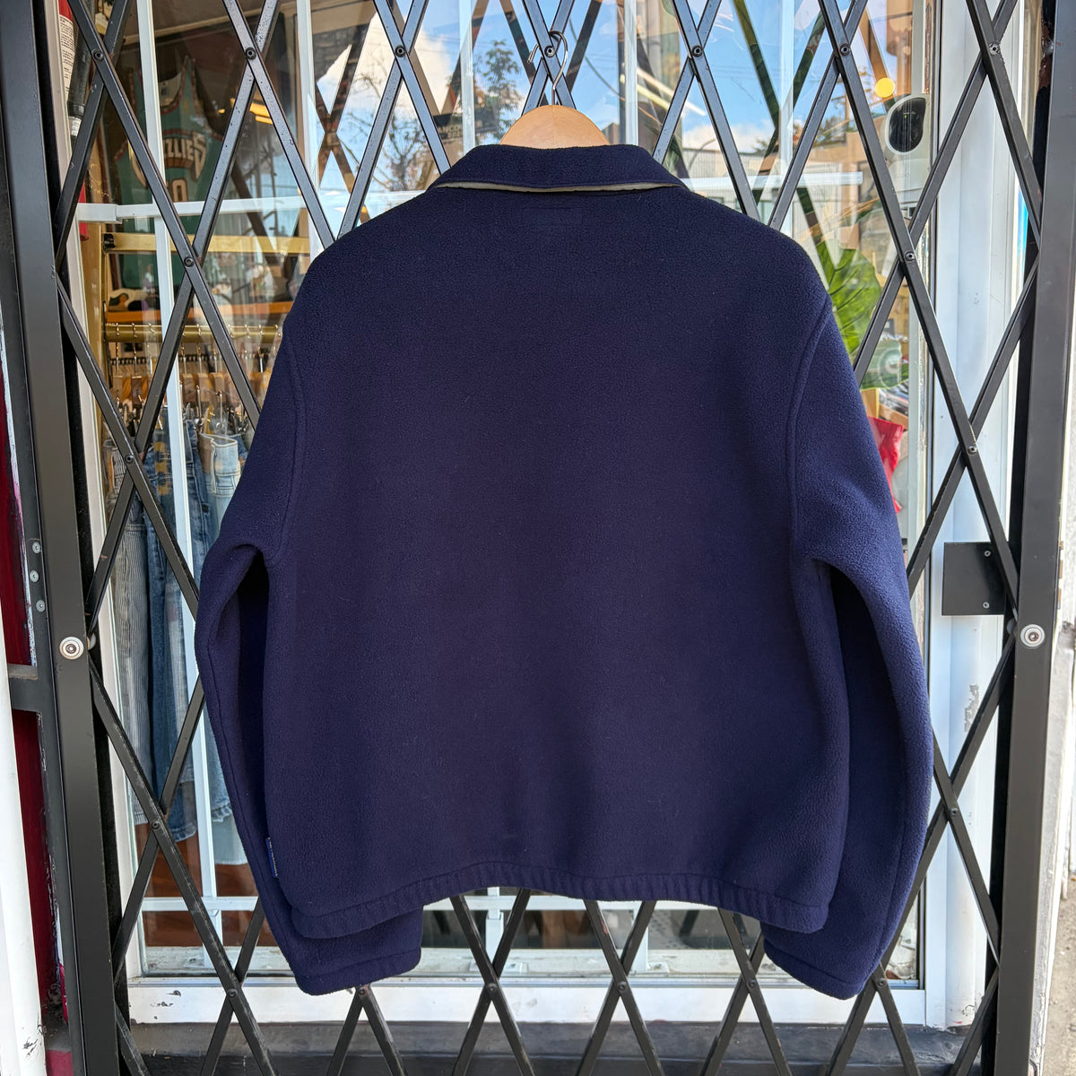 Vintage Fleece Harrington Jacket - Size L