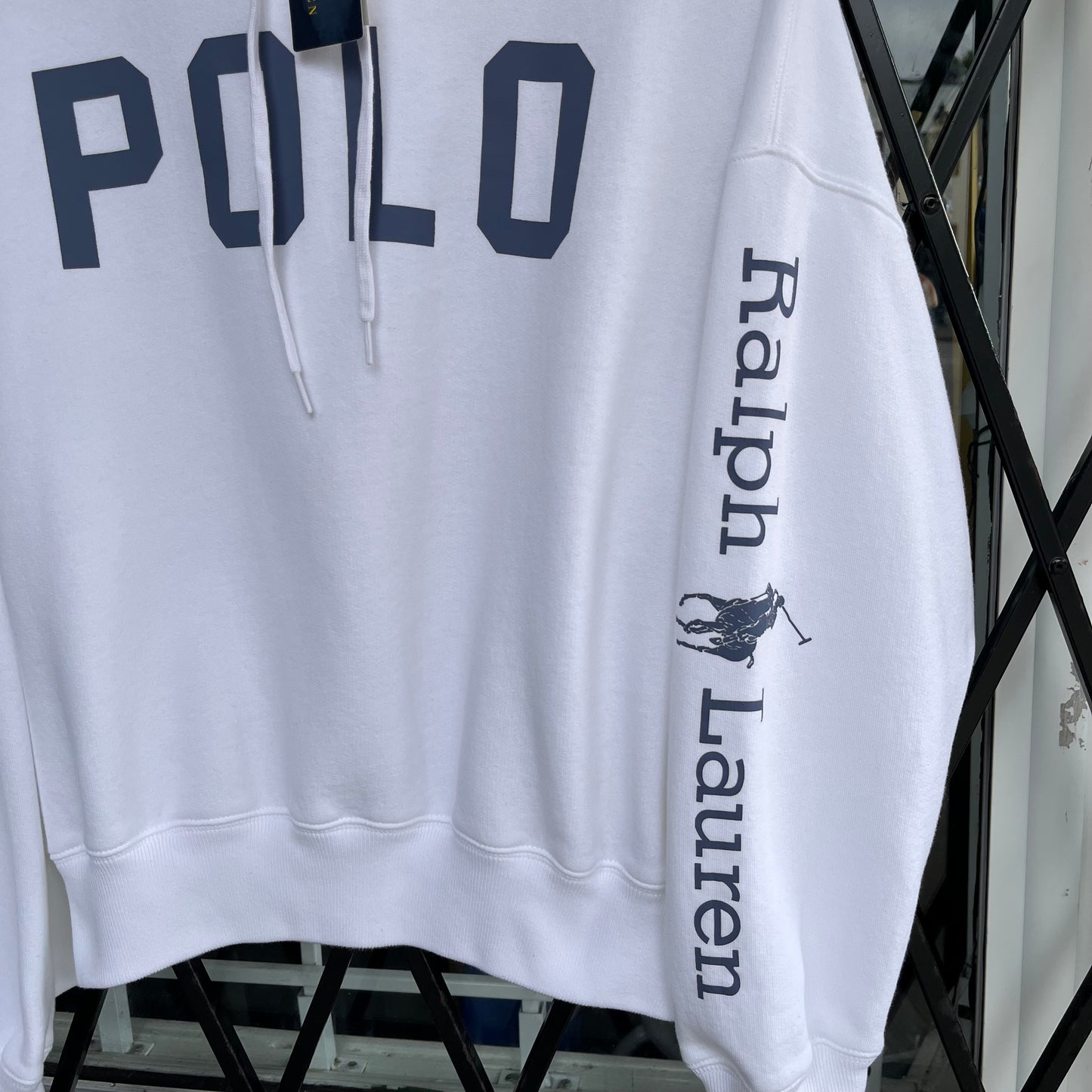 Polo Ralph Lauren Oversized Cropped Hoodie - Size Womens XXL
