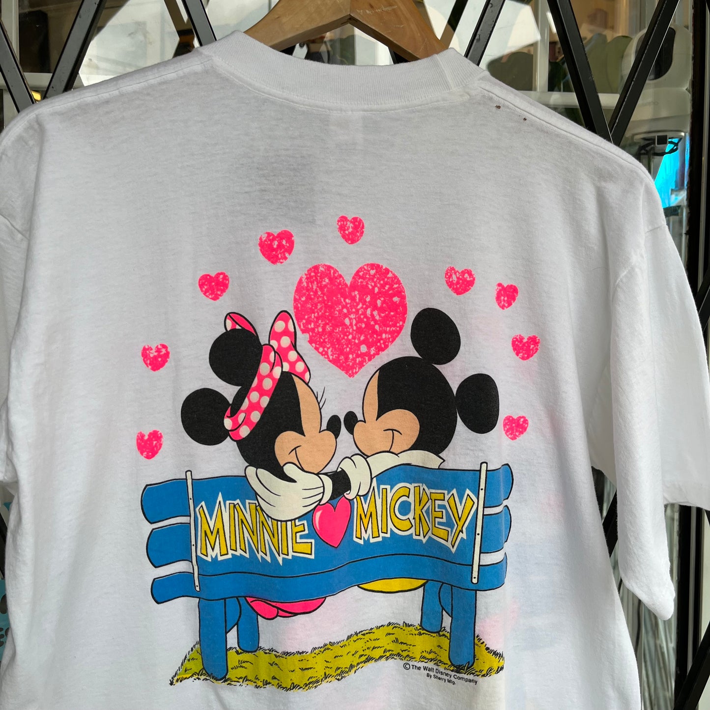 Vintage Disney Mickey and Minnie Tee - Fits Size L Tall