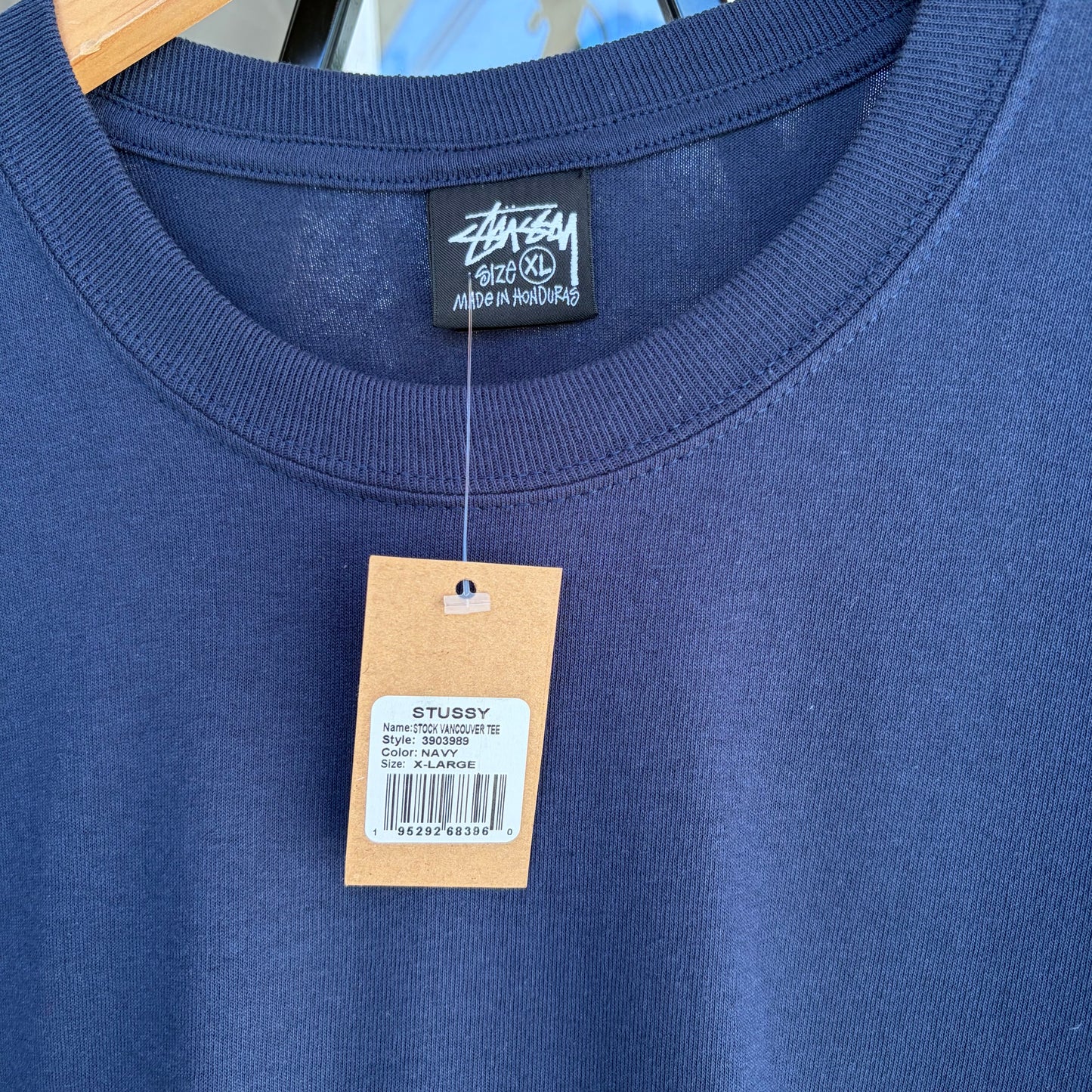 Stussy Vancouver Stock Tee Navy - Size XL