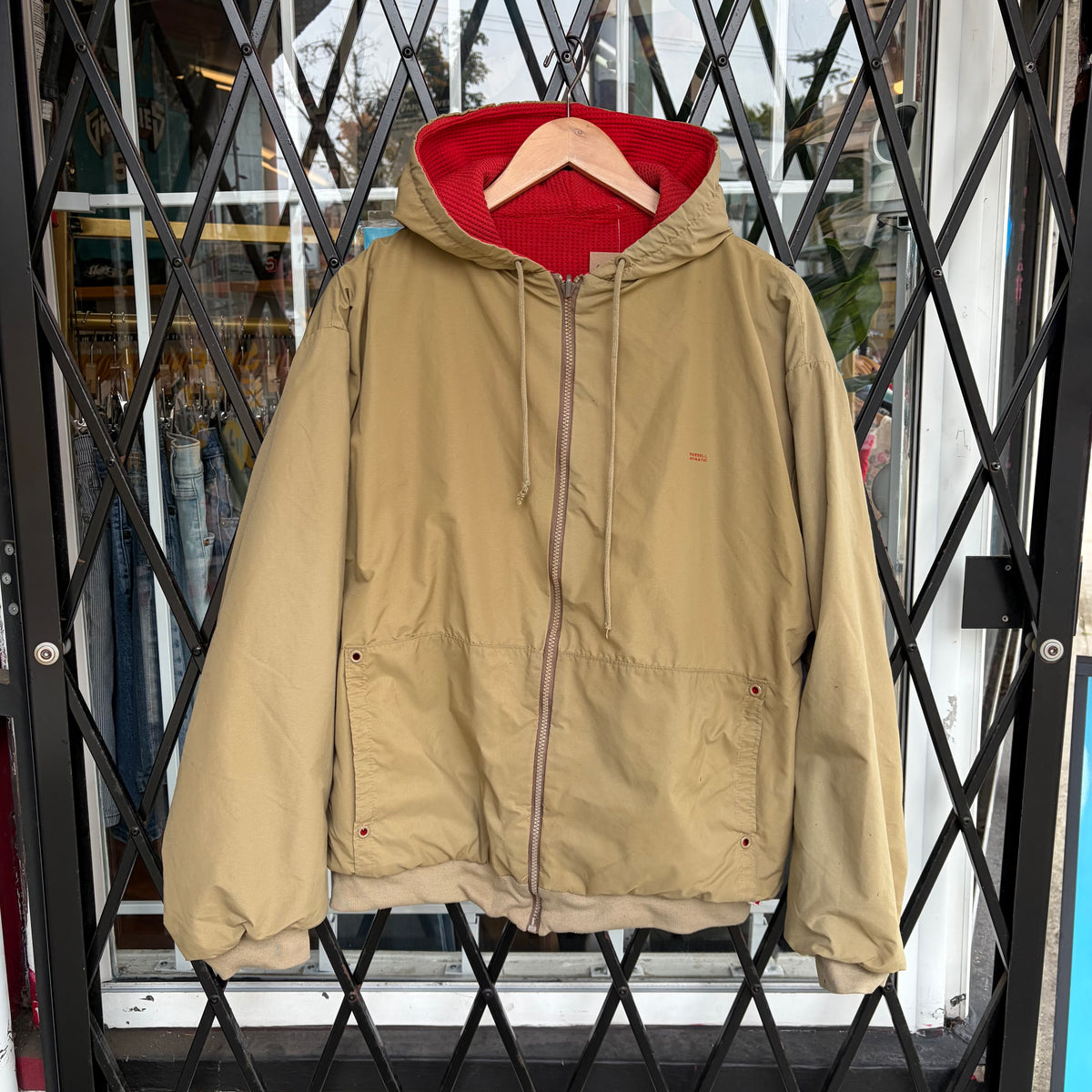 Vintage Russell Athletic Reversible Waffle Jacket - Size L