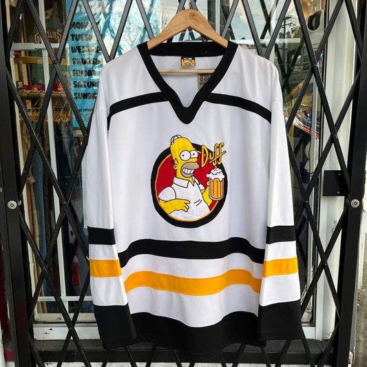 2005 The Simpsons Homer Hockey Jersey - Size L/XL