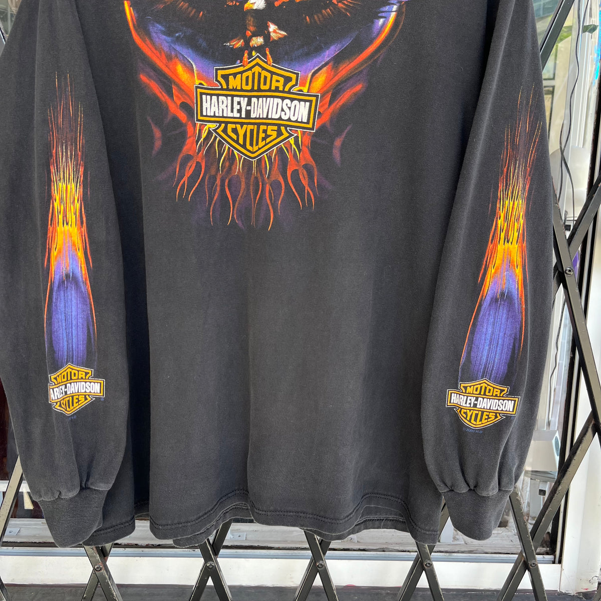 2000 Harley Davidson Flaming Eagle Long Sleeve - Size XL – What