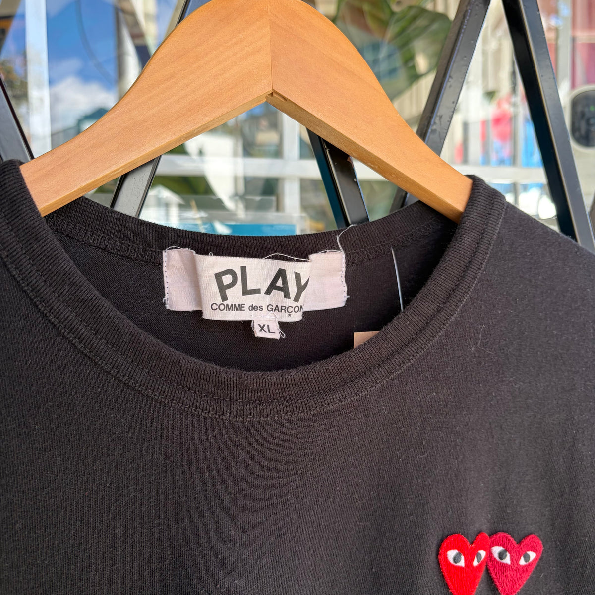 CDG Play Hearts Tee - Size XL