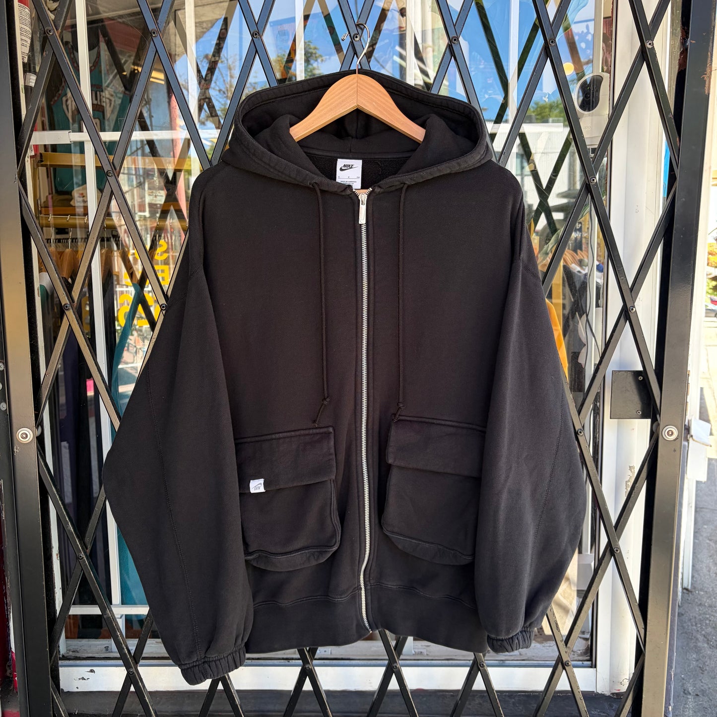 Nike Oversized Zip Up Hoodie - Size S