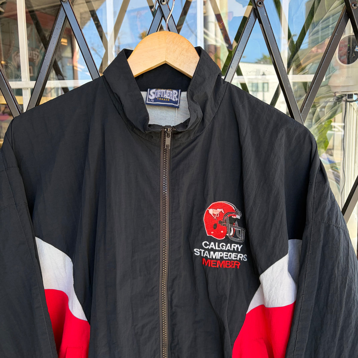 Vintage Calgary Stampeders Windbreaker - Size L