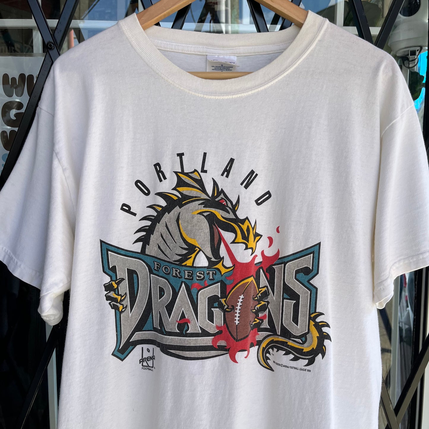 1999 Portland Forest Dragons Arena Football Tee - Size L