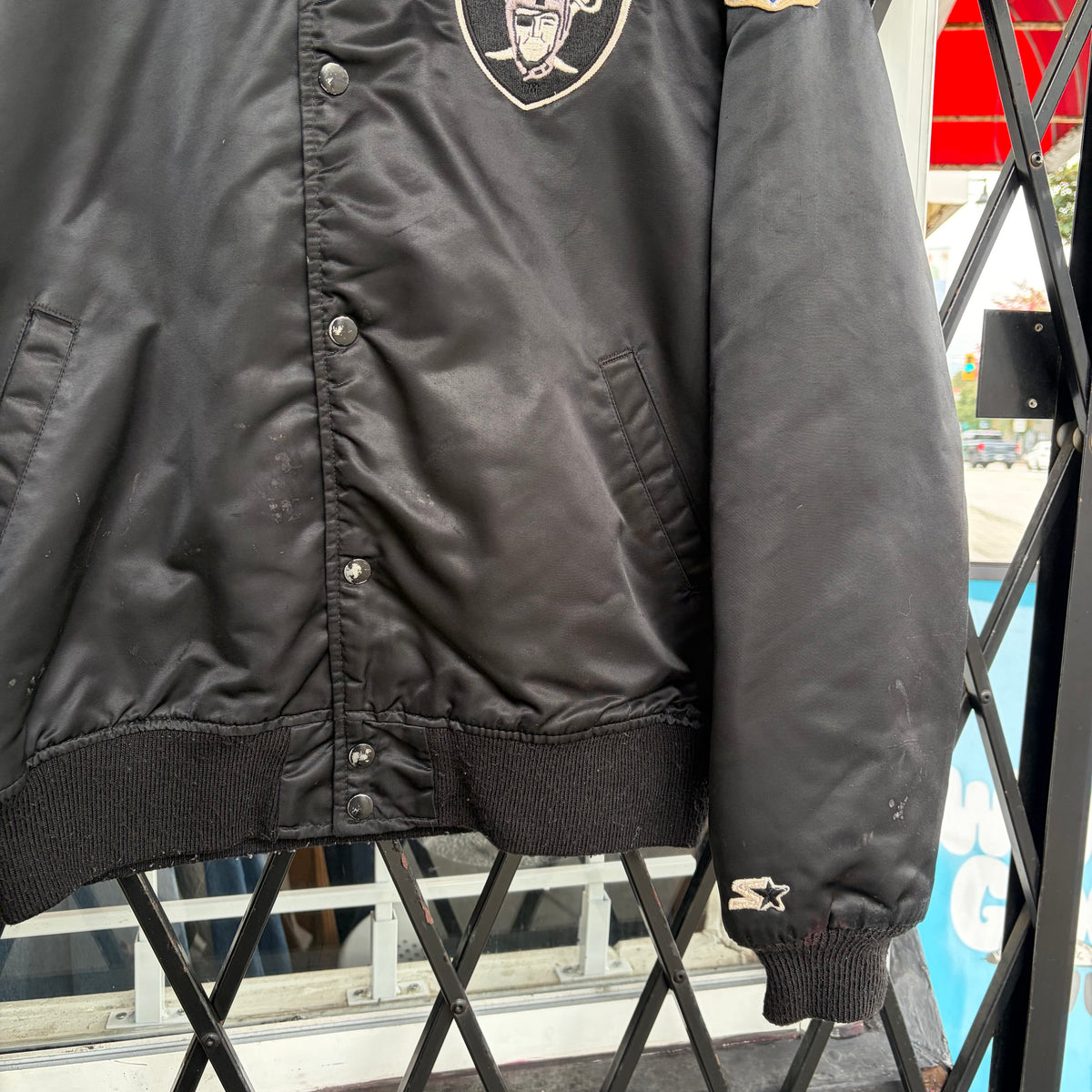 Vintage Starter Raiders Satin Jacket - Size L