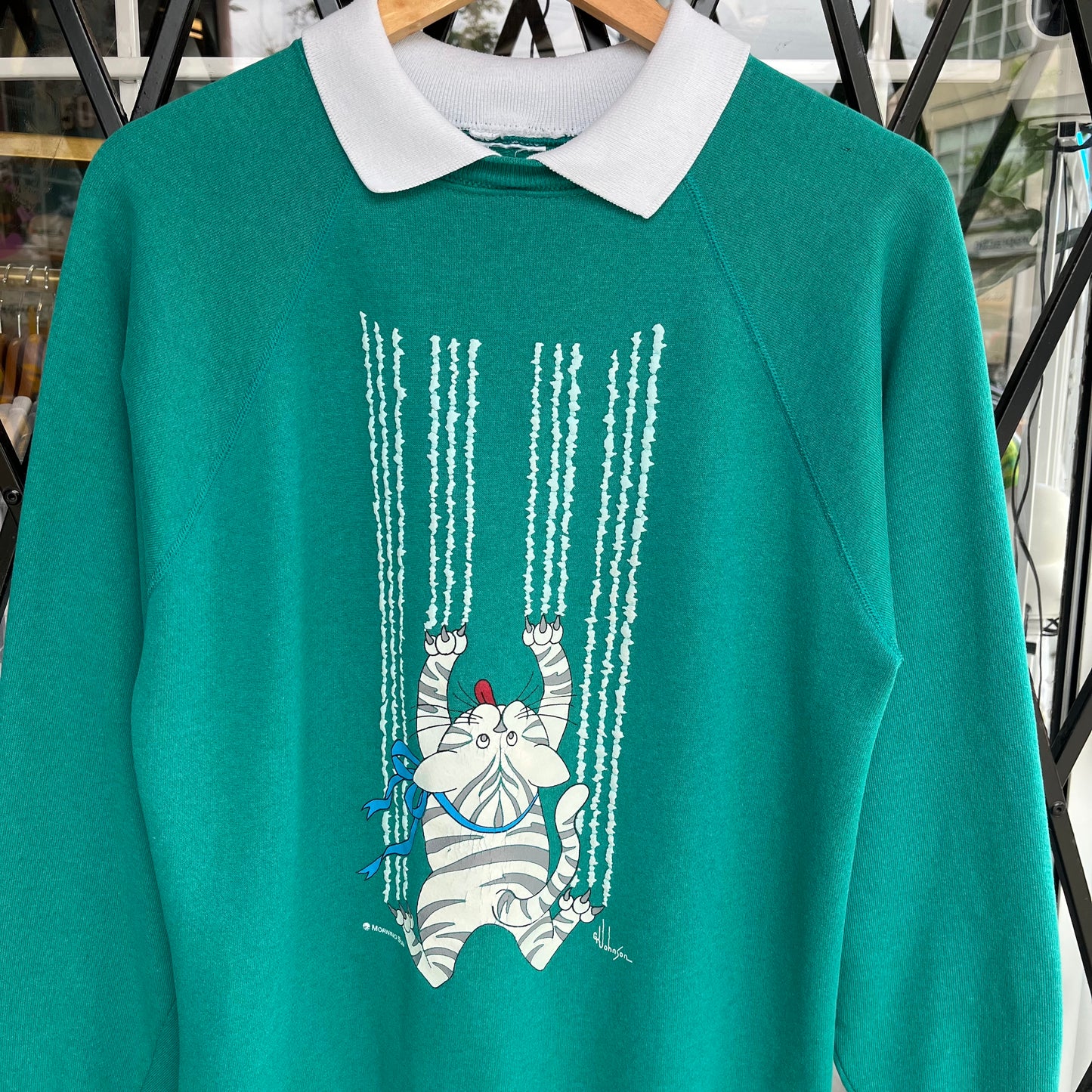 Vintage Cat Sweater - Size M