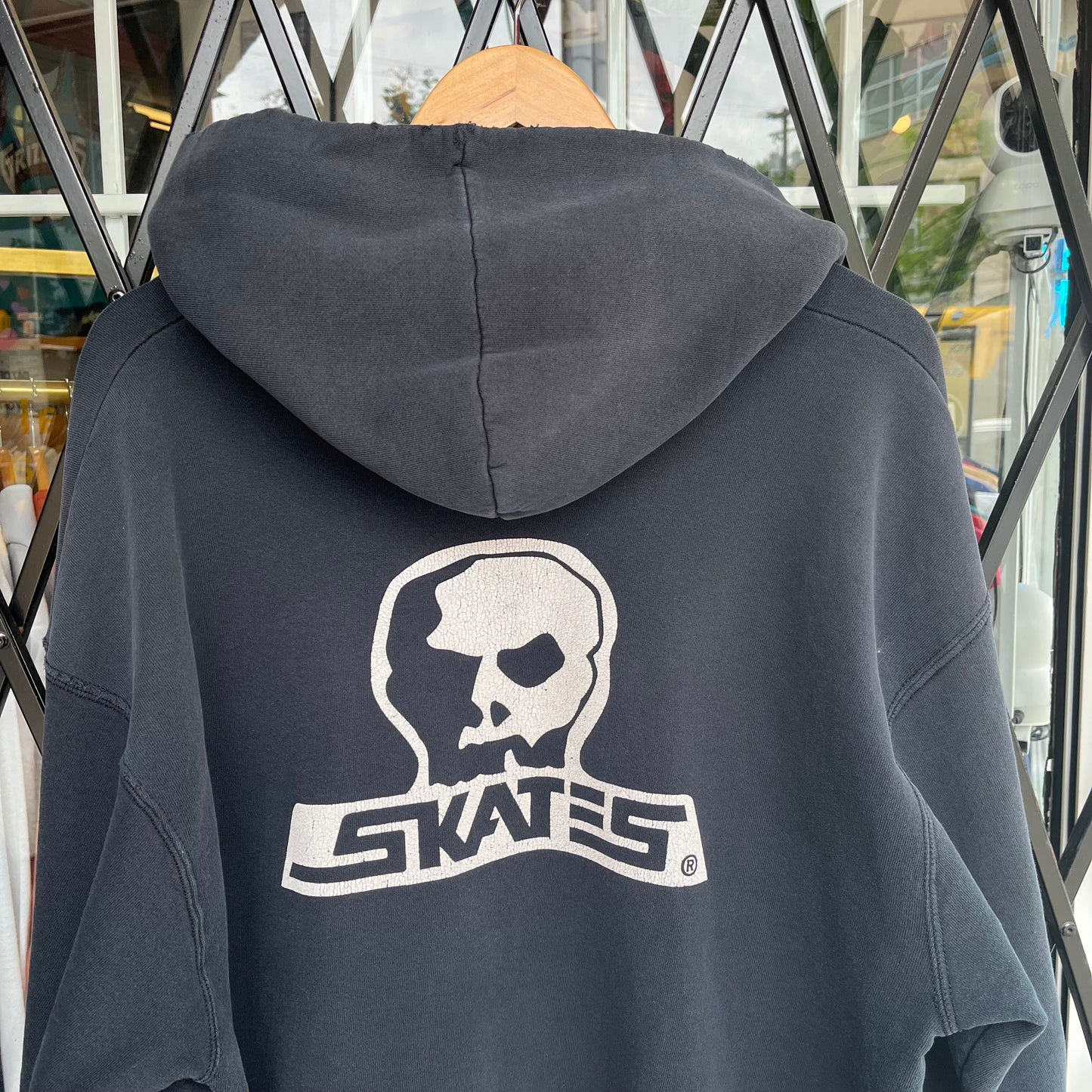 Vintage Distressed Skates Hoodie - Size XXL