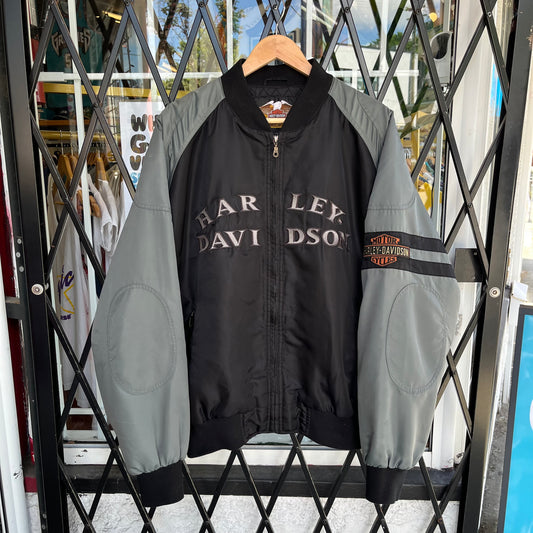 Y2K Harley Davidson Bomber Jacket - Size XXL