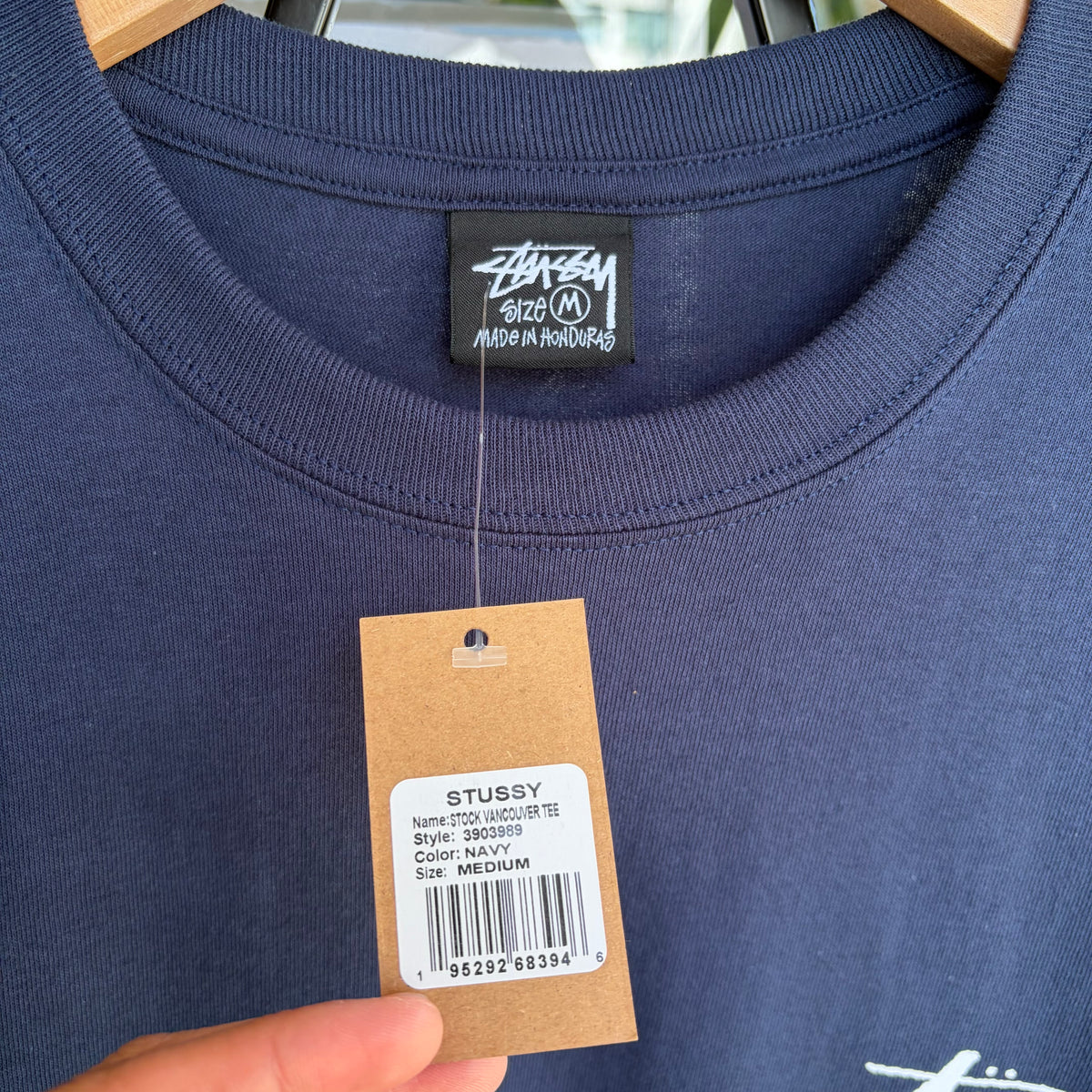 Stussy Vancouver Stock Tee Navy - Size M