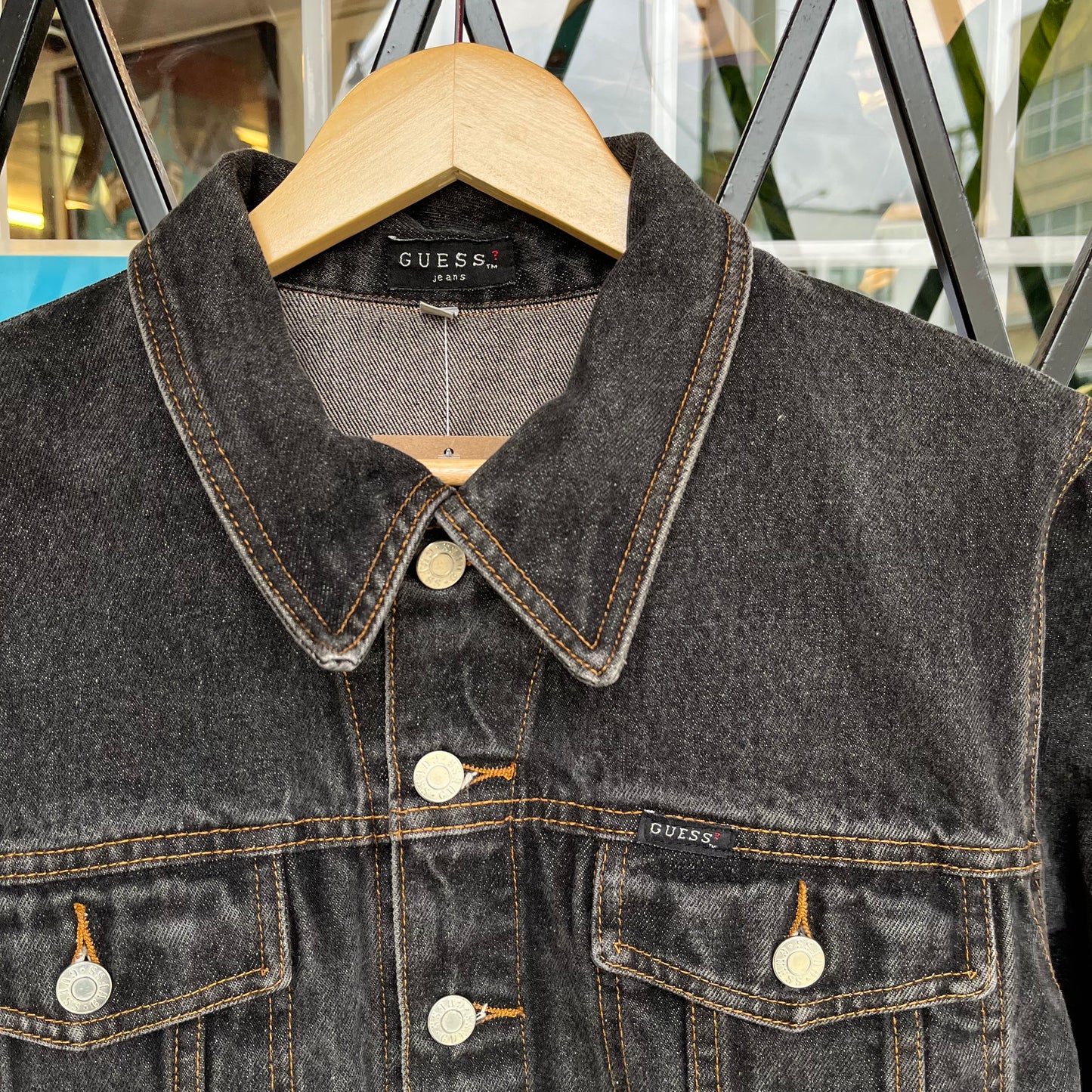 Y2K Guess Cropped Denim Jacket - Size Women’s L