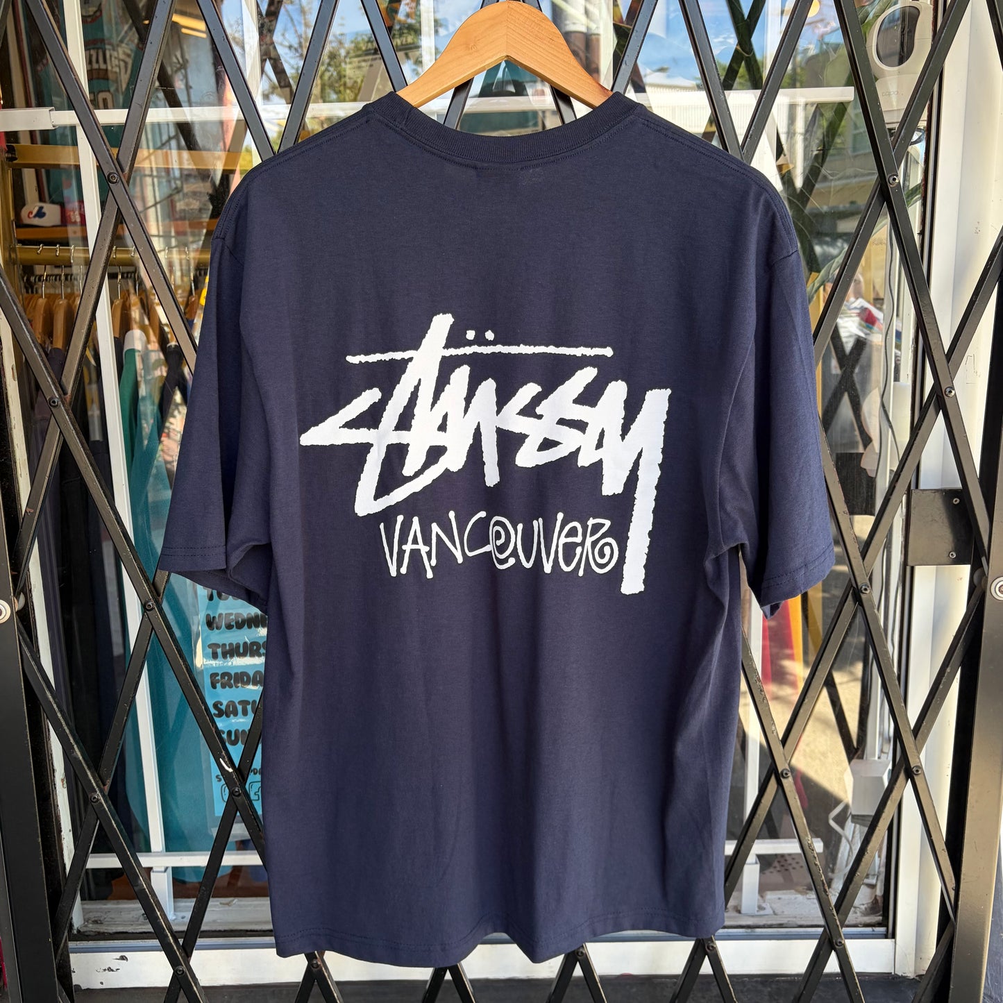 Stussy Vancouver Stock Tee Navy - Size L