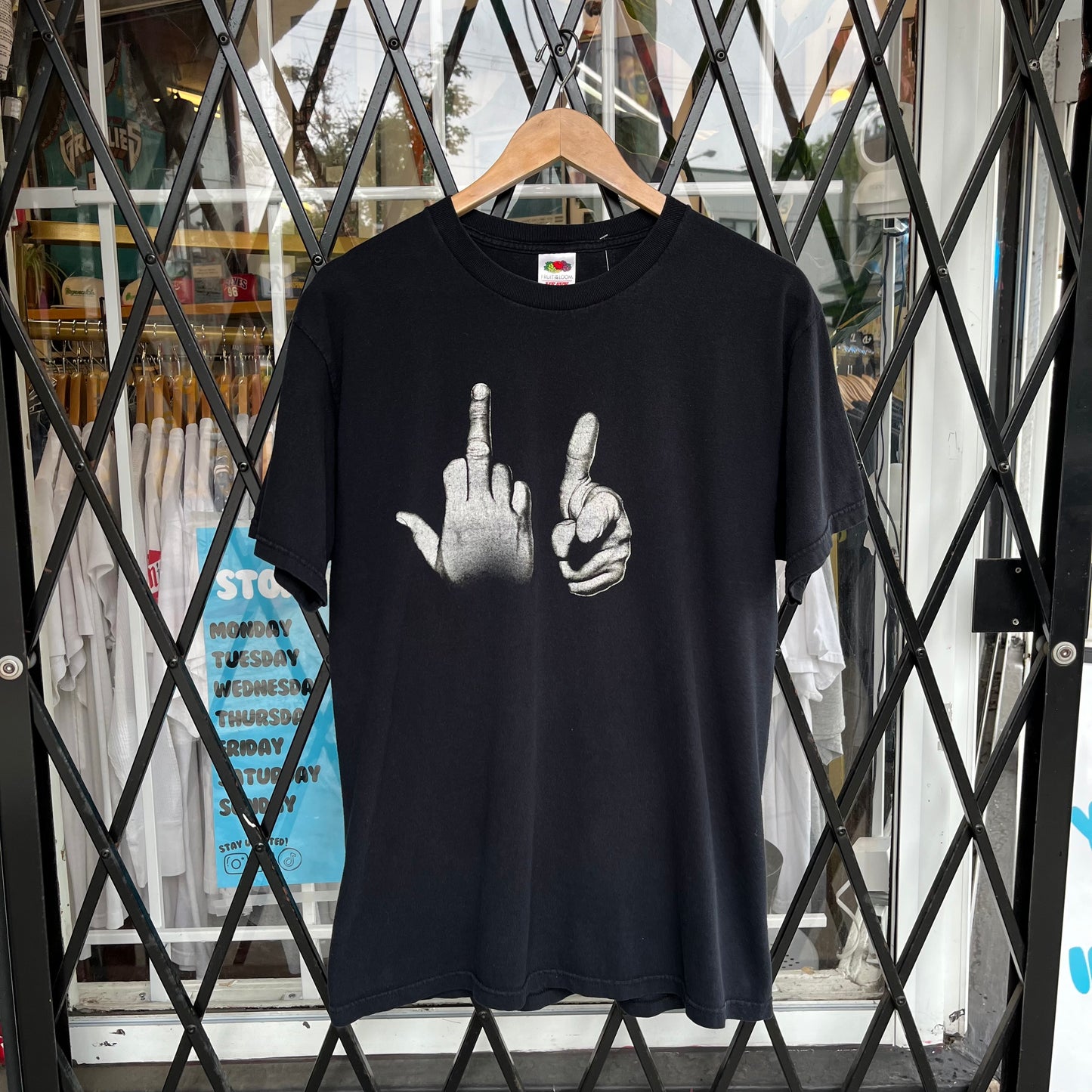 Vintage Fuck You Hands Tee - Size L