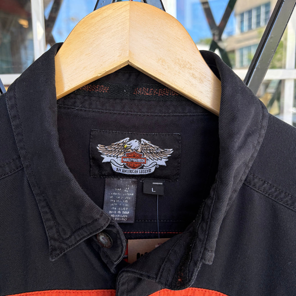 Harley Davidson Short Sleeve Button Up - Size L