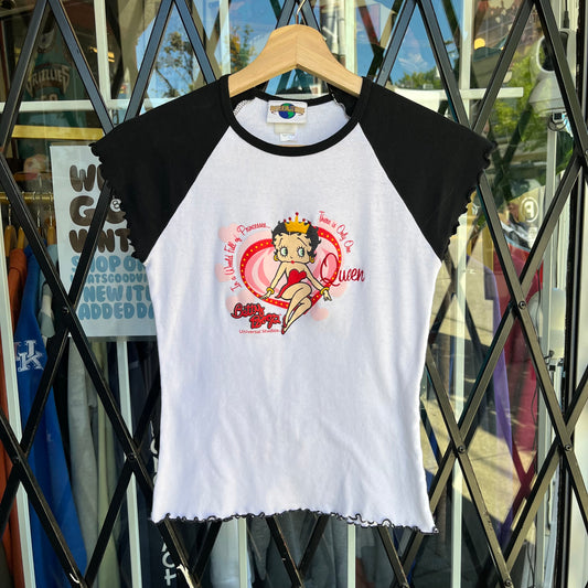 Y2K Betty Boop Baby Tee - Size WMNS S
