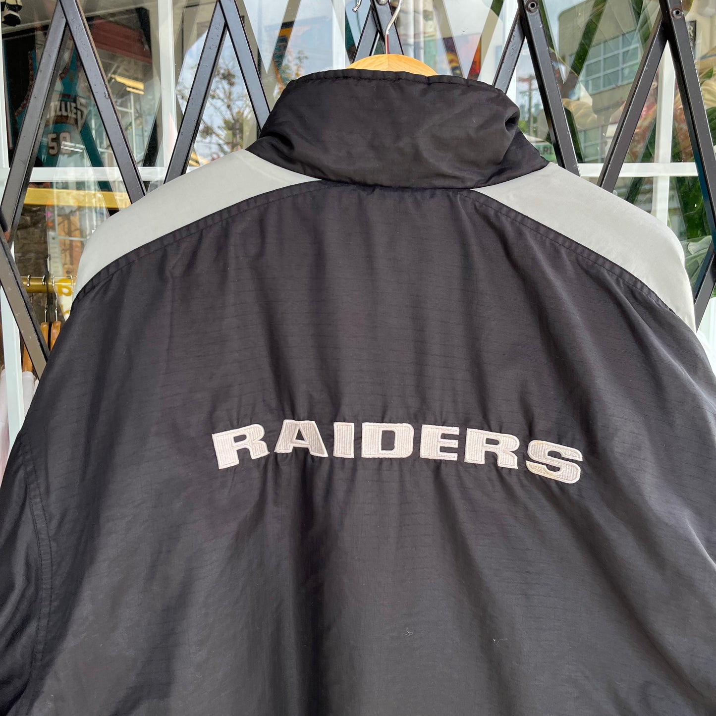 Vintage Logo Athletic Oakland Raiders Parka Jacket - Size XL