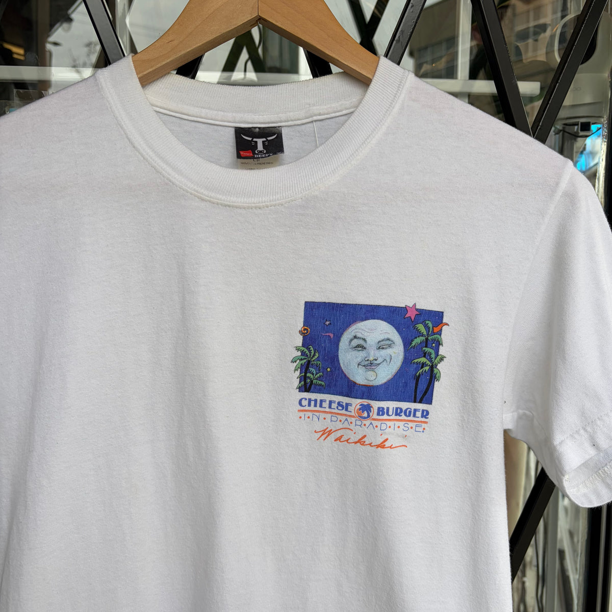 Vintage Cheese Burger Paradise Tee - Size S
