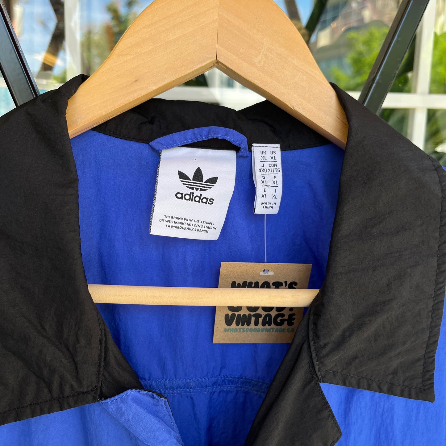 Adidas Nylon Short Sleeve Button Up - Size XL