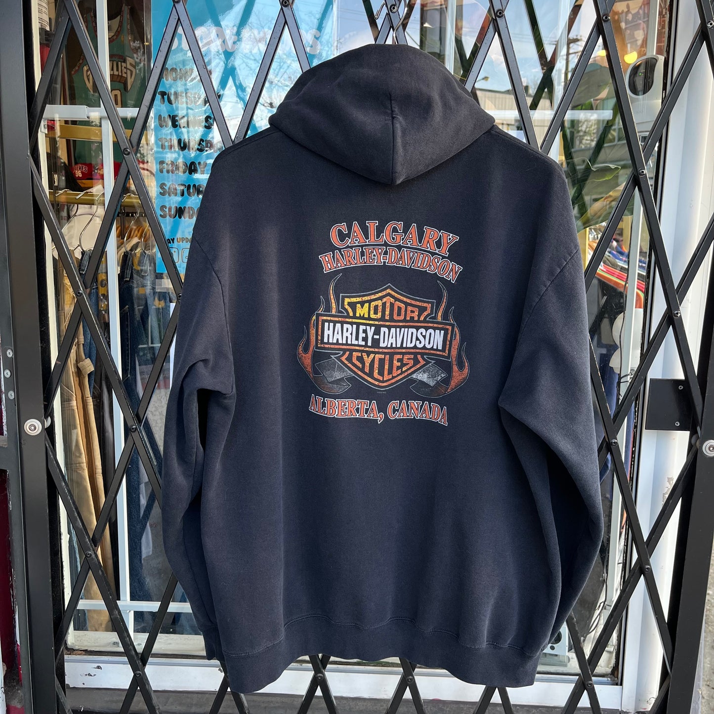 Harley Davidson Alberta Zip Up Hoodie - Size L