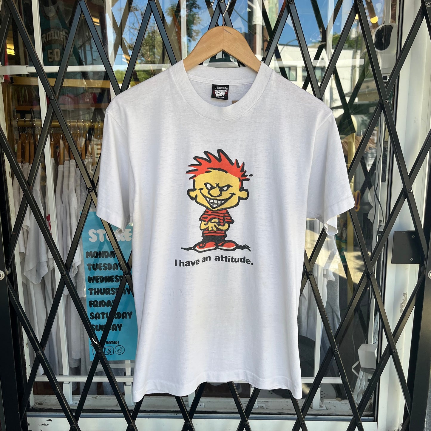 Vintage Calvin Attitude Tee - Size L