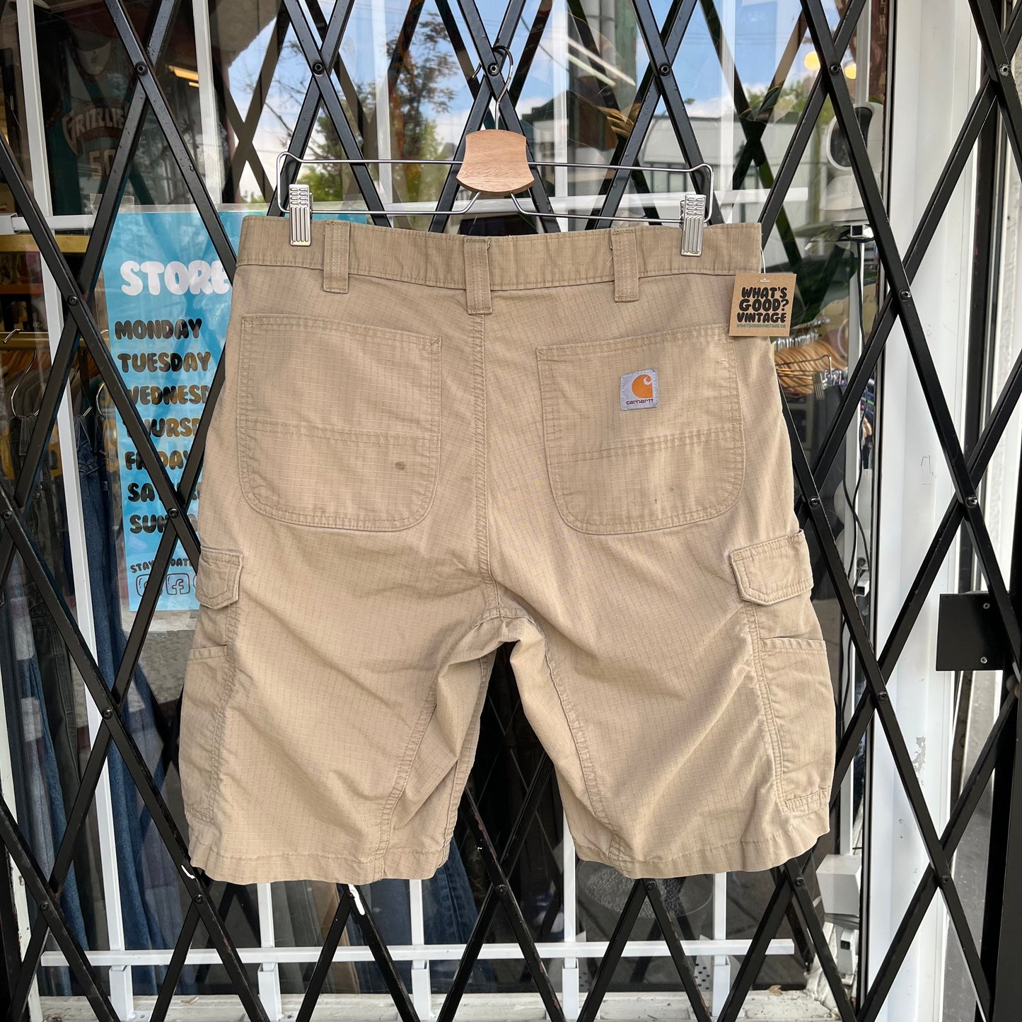 Carhartt Khaki Cargo Shorts - Size 36W