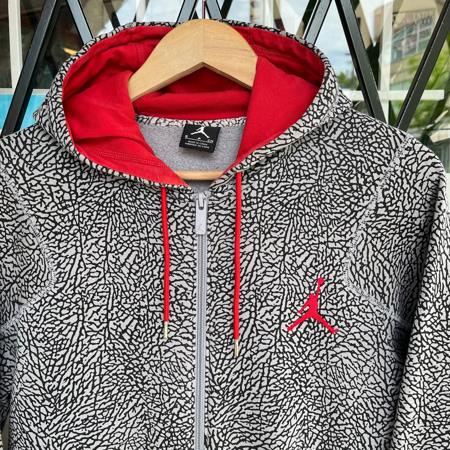 Air Jordan Elephant Print Zip Hoodie - Size S