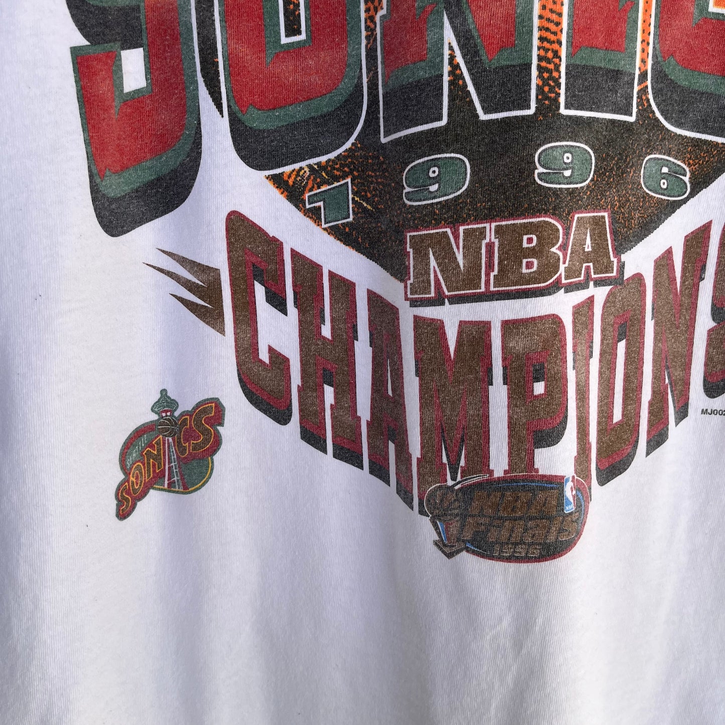 1996 Seattle SuperSonics WCF Champions Tee - Size XL