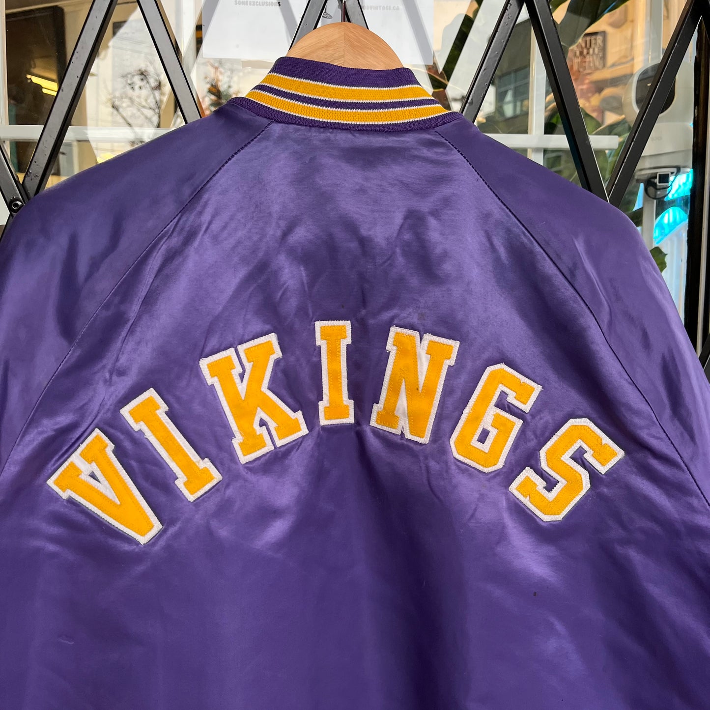Vintage Chalk Line Minnesota Vikings Satin Jacket - Size L