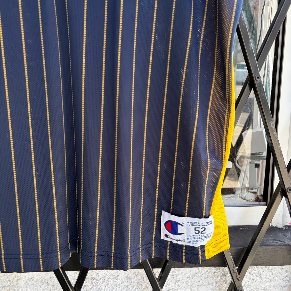 Vintage Champion Indiana Pacers Bender Pinstripe Jersey - Size 52 (XXL)