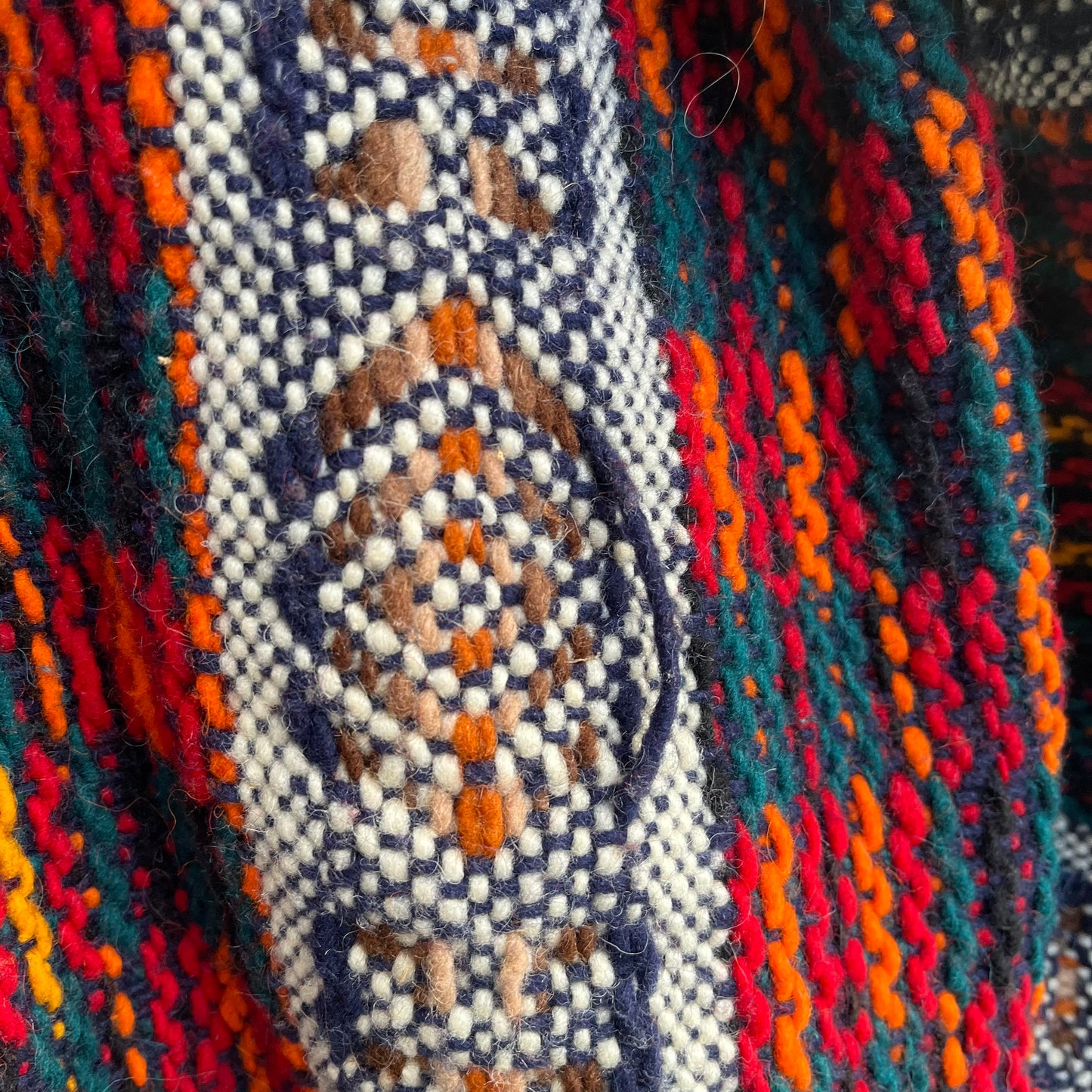 Vintage Hand Knitted Coat - Size Women’s M