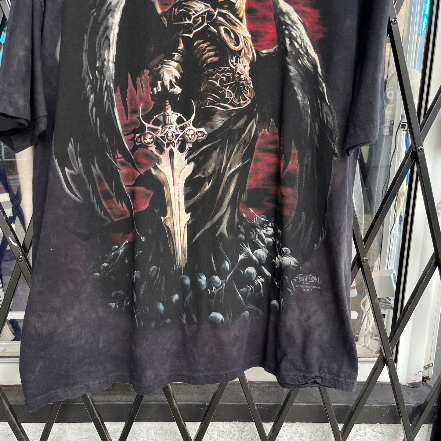 2005 Skull Bone Skeleton Warrior Tee - Size XL