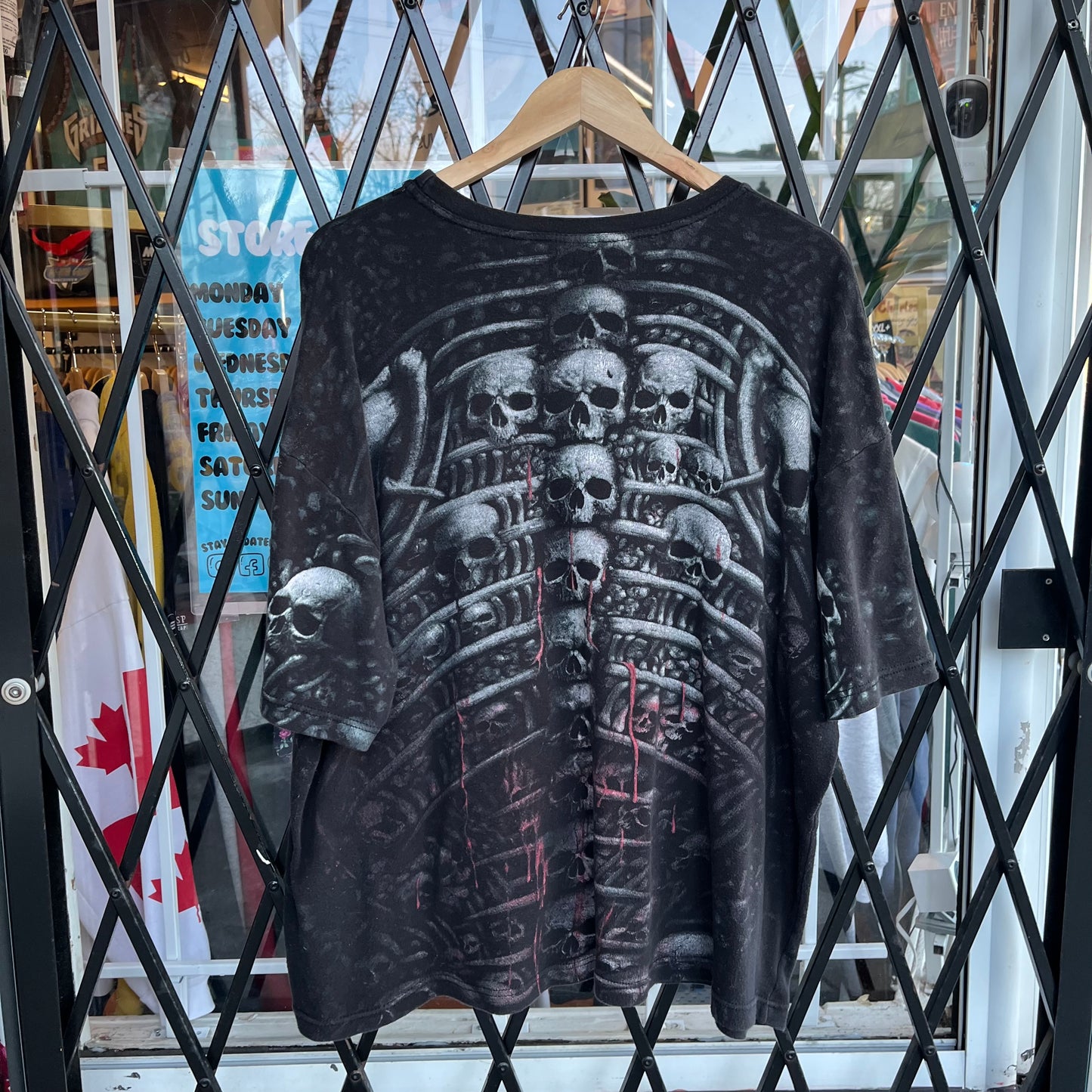 Y2K Bloody Skulls Tee - Size XXL
